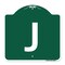 Signmission Designer Series Sign-Sign W/ Letter J, Green & White Aluminum Sign, 18" x 18", GW-1818-22946 A-DES-GW-1818-22946 - alternate 1